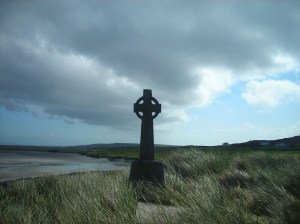 A gravestone on Inis Mor.