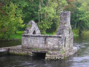 This stone house was used by the monks as an ancient fish house. A hole was cut in the floor through which the monks would feed their lines. Apparently, the line was even rigged up to a bell, which would ring when a fish was on the line. That's my kind of fishing.