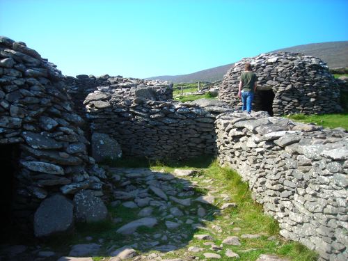 Unlike the much thicker Gallarus Oratory, these huts are not even remotely waterproof. Those monks sure liked to suffer.