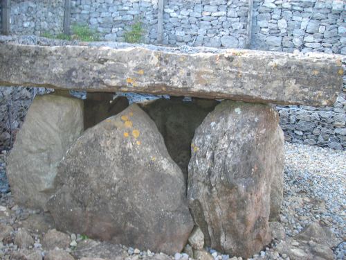 This domen (burial chamber) was found inside the megalithic tomb shown above.